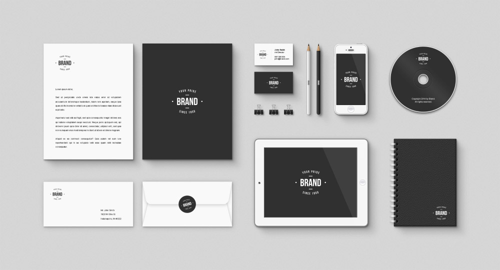 Download 30+ Free PSD Branding Identity MockUps for designers and ... PSD Mockup Templates