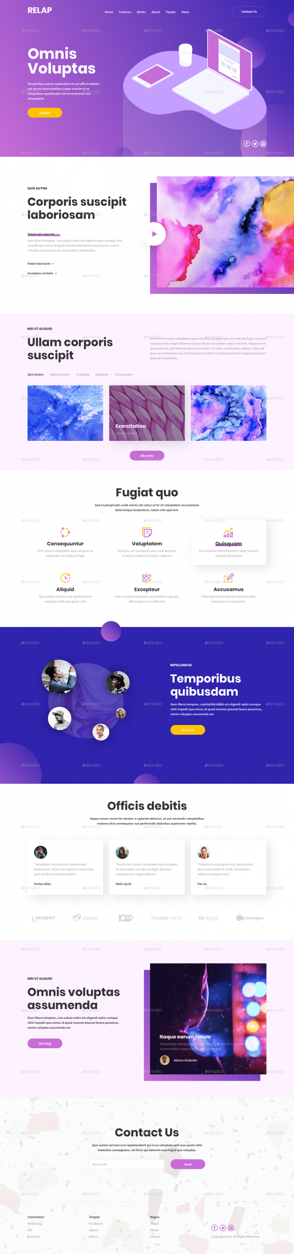 Download 15 Free PSD website templates 2015 | Free PSD Templates