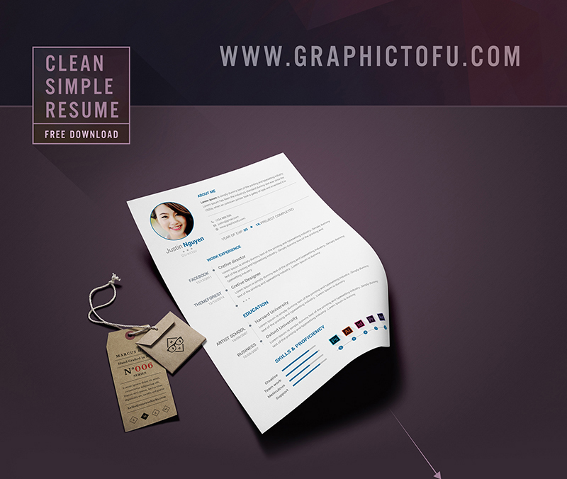 Buy resume psd
