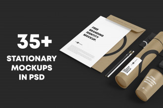 35+ Recognizable Free and Premium PSD Stationery MockUps!