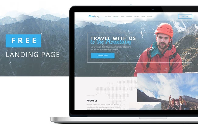 Mountains-Free-Travel-Landing-Page-PSD-Template