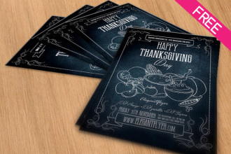 Happy Thanksgiving – Free PSD Flyer Template