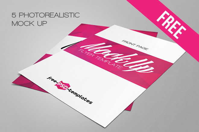 Free Flyer Mock Up In Psd Free Psd Templates