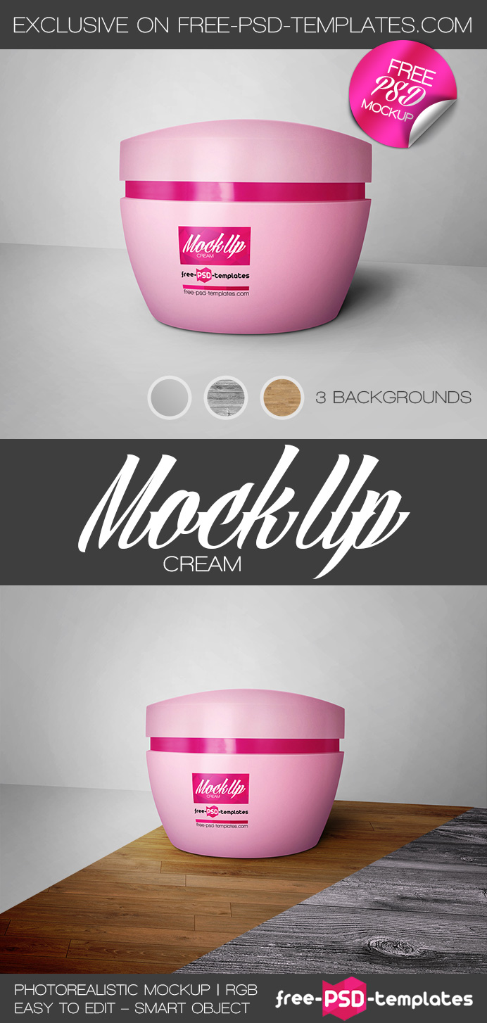 Download Free Cream Mock-up in PSD | Free PSD Templates
