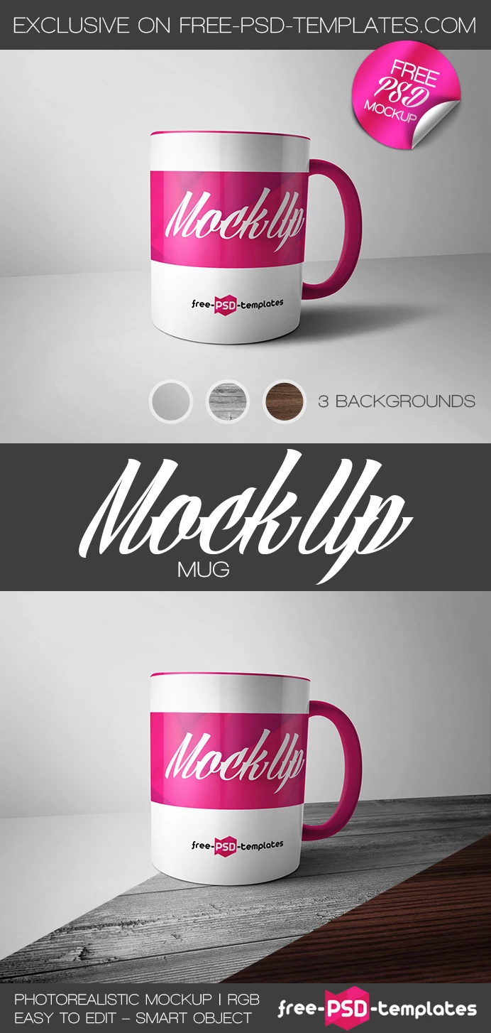 Premium PSD  Free psd mockup two colorful cups with different