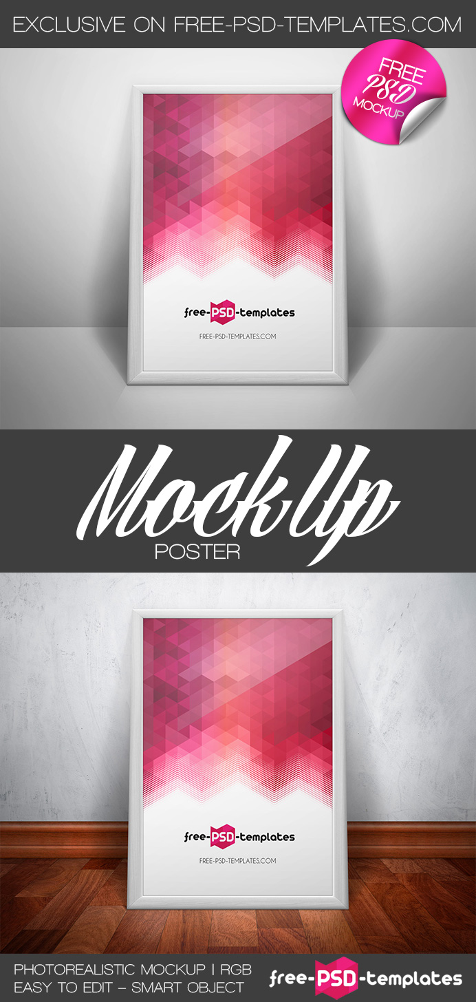 Download Free Poster Mock Up In Psd Free Psd Templates