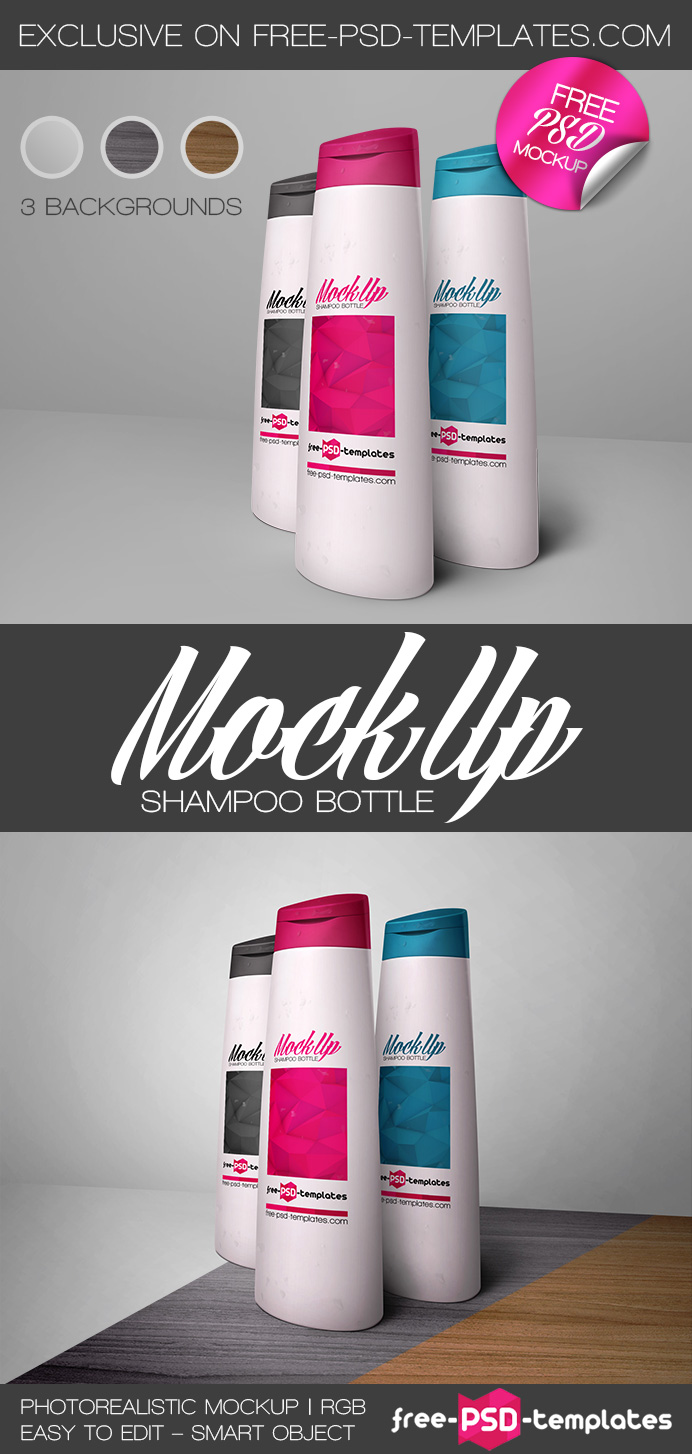 Download Free Shampoo Bottle Mock-up | Free PSD Templates