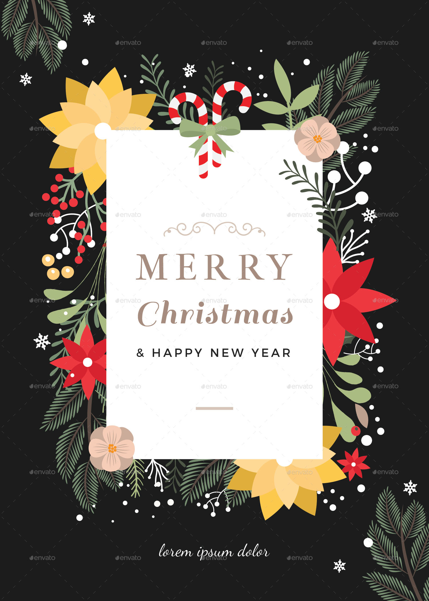 Christmas Card Design Template Free The Cake Boutique
