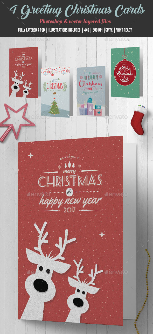 christmas card templates photoshop free download