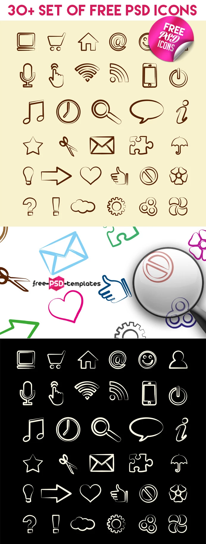 Preview_30+Set_of_Free_PSD_Icons