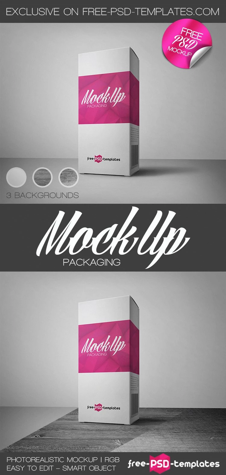 Free Packaging Mock-up in PSD