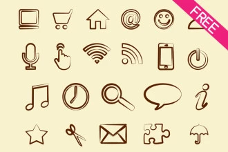 30+ Set of Free PSD Icons in PSD