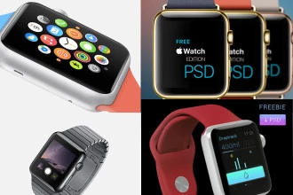 15 Free PSD Apple Watch Templates for designer and developers!
