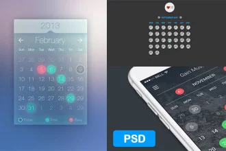 25+ Free and Premium PSD Calendar Templates for making beautiful design!