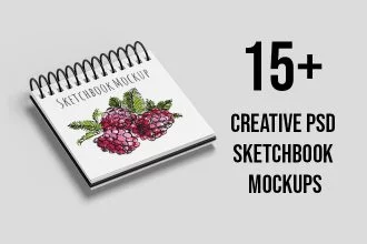 15+ Free and Premium PSD Sketchbook MockUps for creative mind!