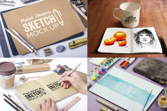 15 Free PSD Sketchbook MockUps for creative mind! 15 Free PSD Sketchbook MockUps for creative mind!