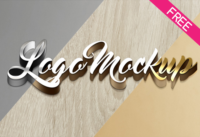 Download Free 3d Logo Mockup Free Psd Templates