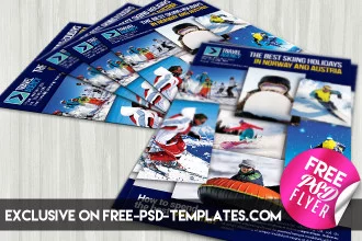 Travel Agency – Free PSD Flyer Template