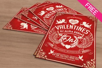 Valentines Day Free PSD Flyer Template