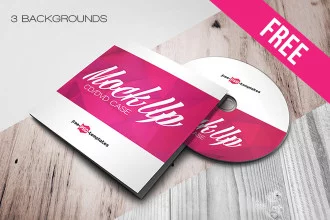 Free Case and Disk Mock-up in PSD
