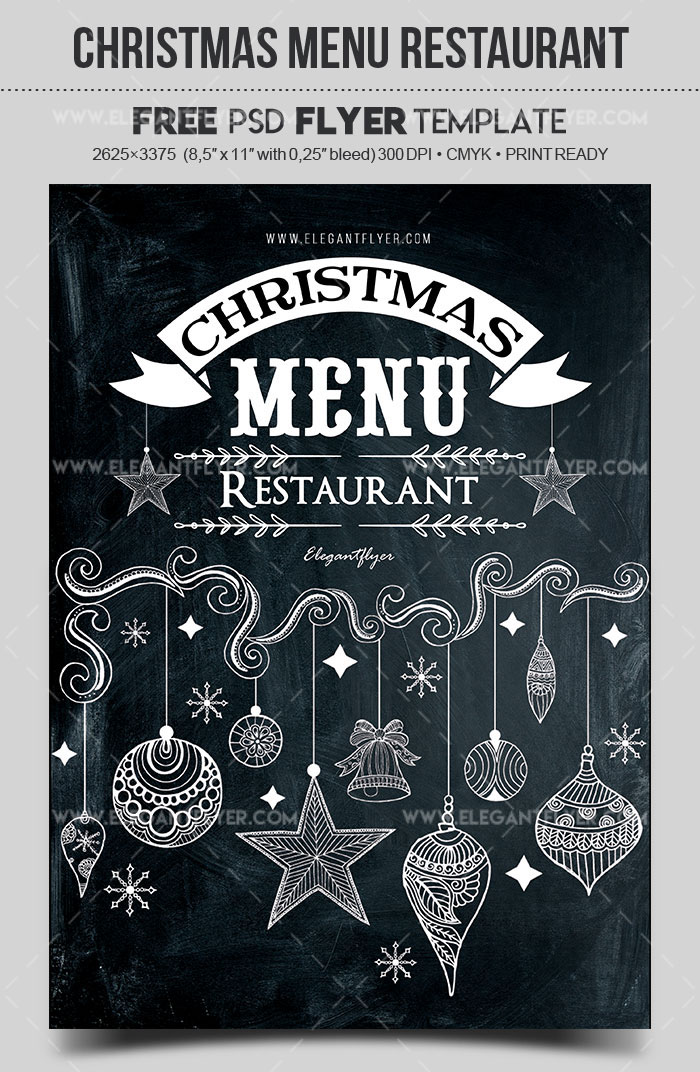 Holiday Flyer Templates 72 FREE PREMIUM RESTAURANT TEMPLATES  SUITABLE FOR 