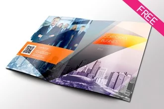 CoBis – Free PSD Bi-fold brochure template