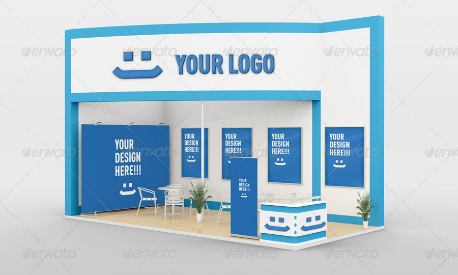 Download Free Trade Show Booth Mock-up in PSD | Free PSD Templates