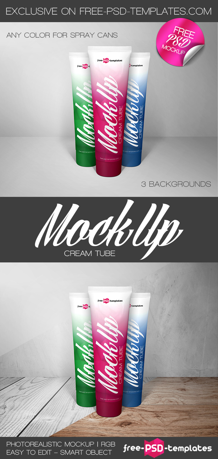 Download Free Cream Tube Mock Up In Psd Free Psd Templates 3D SVG Files Ideas | SVG, Paper Crafts, SVG File