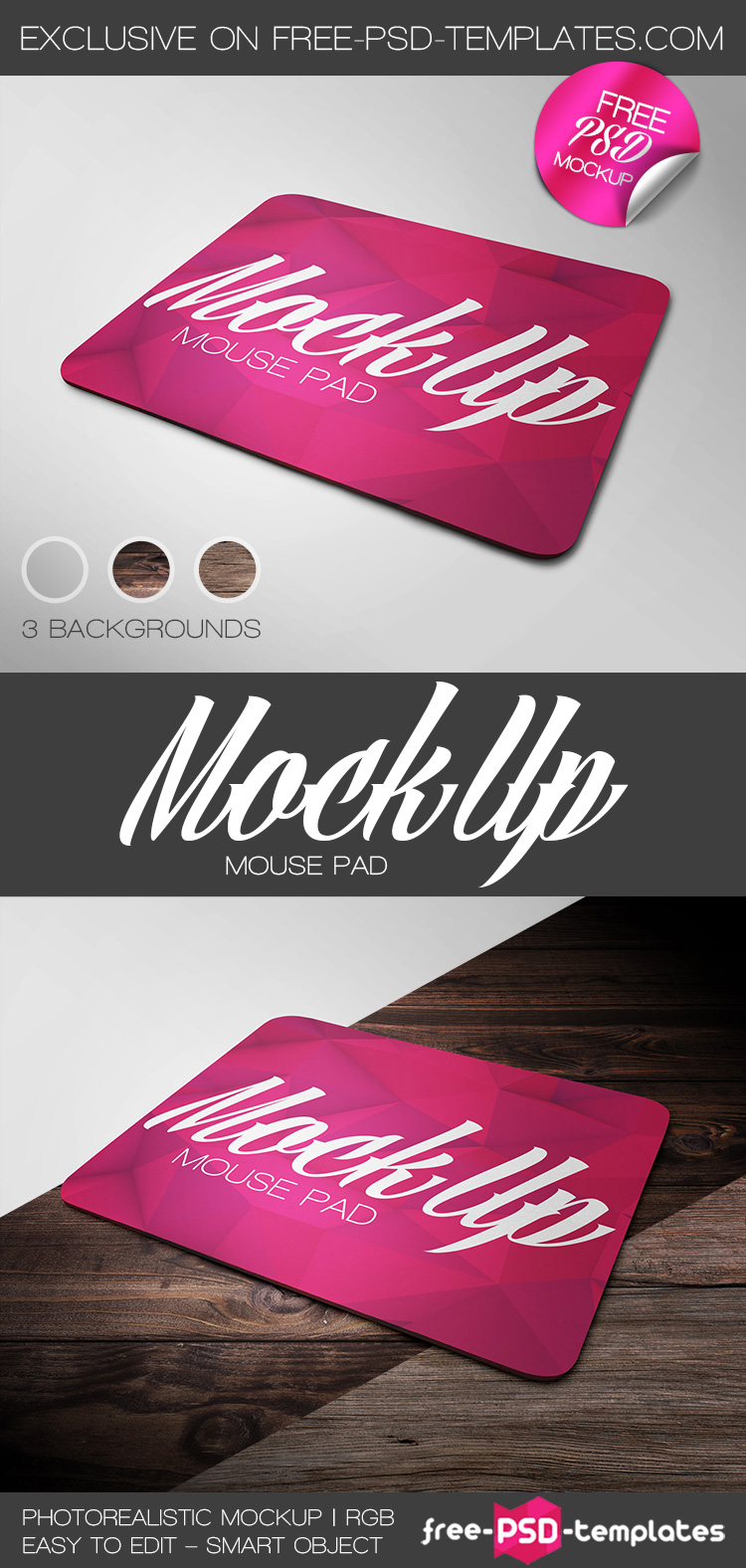 Download Free Mouse Pad Mock-up in PSD | Free PSD Templates