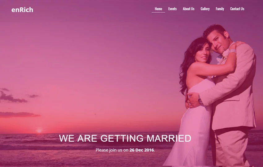 Enrich-Bootstrap-Free-Wedding-Website-Template
