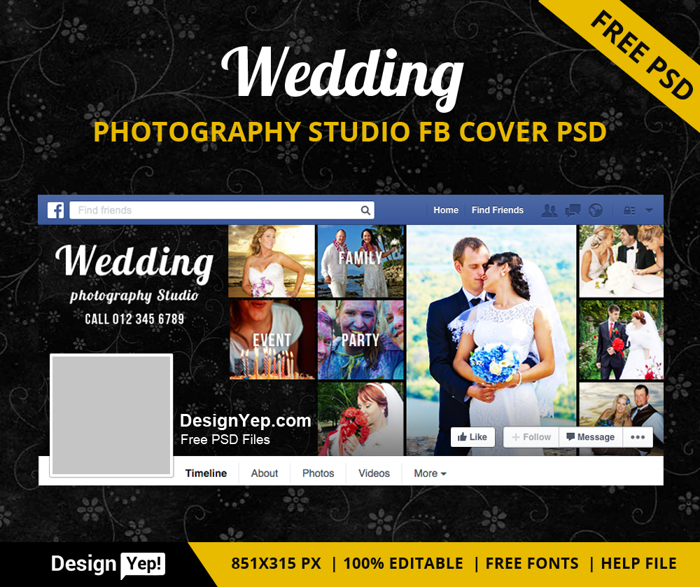 Free-Wedding-Photography-Studio-Facebook-Timeline-Cover-PSD-1177-DesignYep