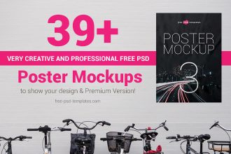 39+ Very creative and professional Free PSD Poster Mockups to show your design & Premium Version!