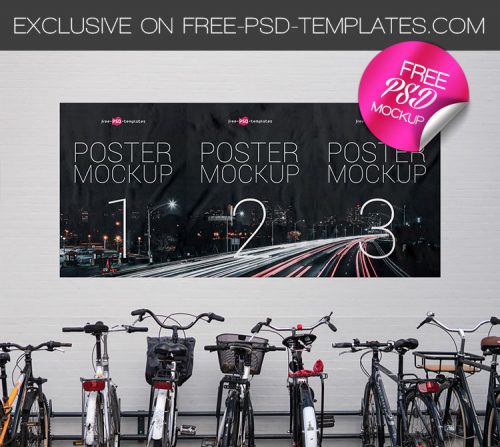 39 Very Creative And Professional Free Psd Poster Mockups To Show Your Design Premium Version Free Psd Templates
