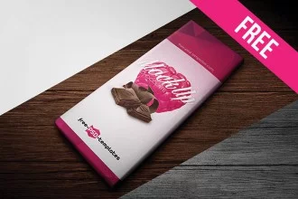 Free Chocolate Package Mockup (PSD)