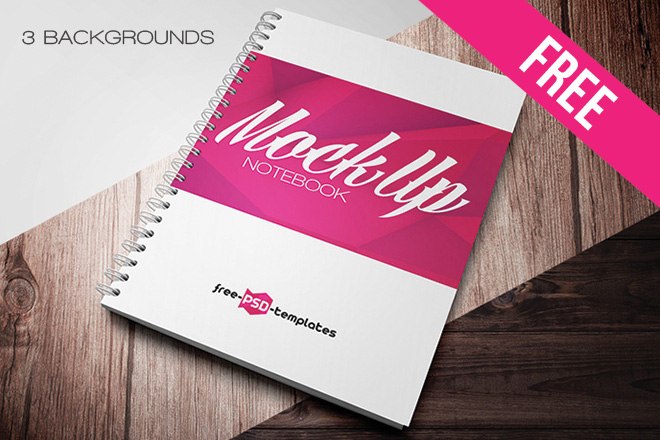 Download Free Notebook Mock Up In Psd Free Psd Templates