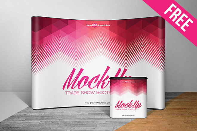 Free Trade Show Booth Mock Up In Psd Free Psd Templates