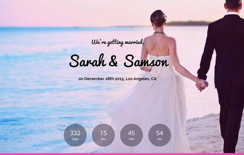 The-Best-Wedding-Free-Bootstrap-Template