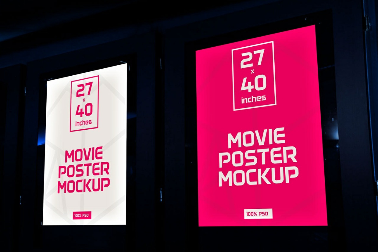 Download 30+ Very creative and professional Free PSD Poster Mockups to show your design! | Free PSD Templates