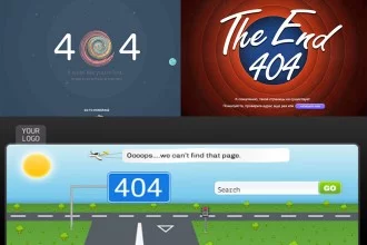 15+ Free and Premium 404 Error Pages to complete design!