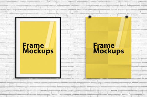Download 39 Very Creative And Professional Free Psd Poster Mockups To Show Your Design Premium Version Free Psd Templates PSD Mockup Templates