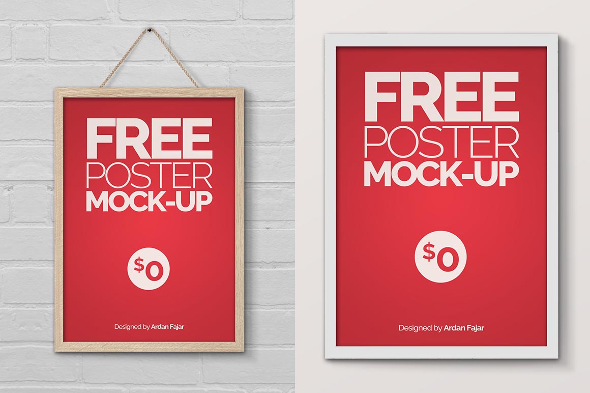 Download 30+ Very creative and professional Free PSD Poster Mockups to show your design! | Free PSD Templates