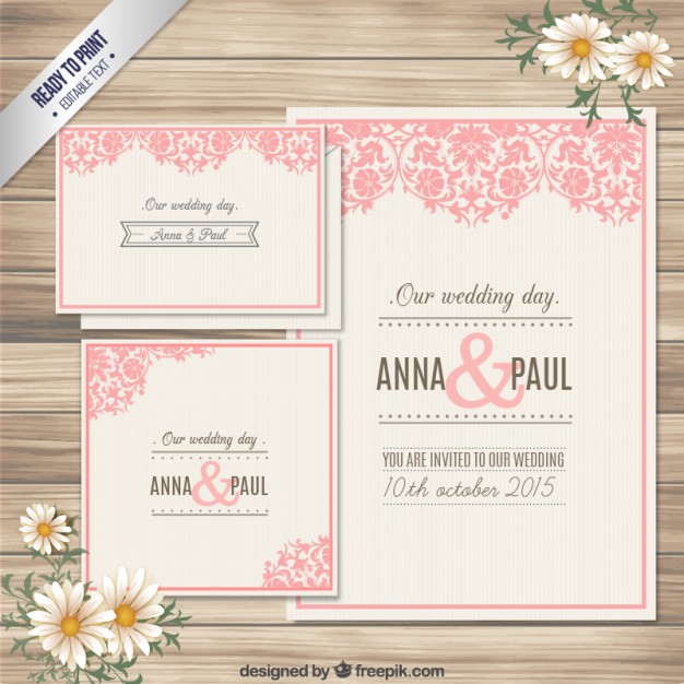 Free Psd Wedding Invitation Templates