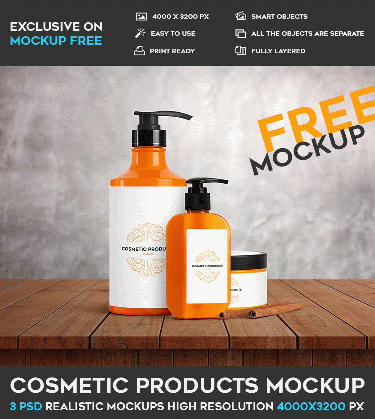 Download 77+ Free PSD Cosmetic Packaging Mockups for creative designers & Premium Version! | Free PSD ...