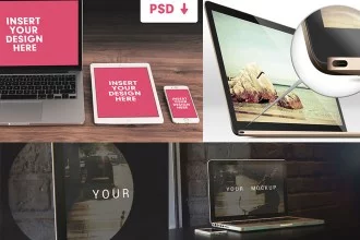 30+ PSD MacBook Mockups for your imagination!