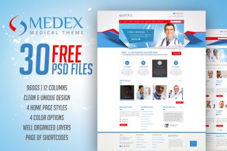 Medex – Medical, Doctor and Health care Free PSD Website Theme