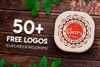 50 + FREE & PREMIUM LOGOS TEMPLATES & MOCKUPS!