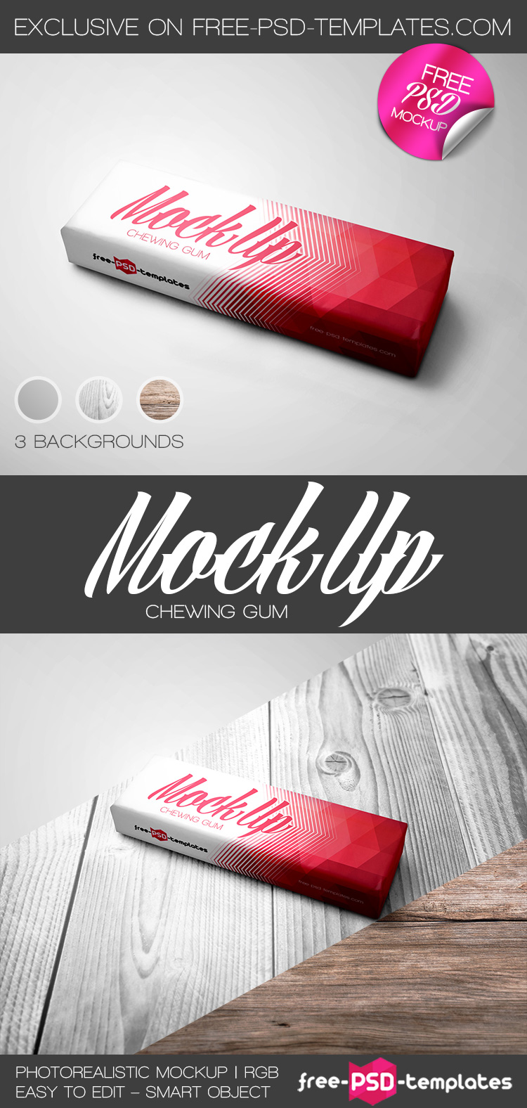 Download Free Chewing Gum Mock Up In Psd Free Psd Templates