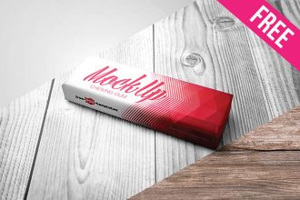 Free Chewing Gum Mock-up in PSD