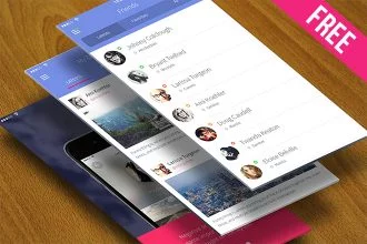 Free PSD Mobile Apps Mock Up