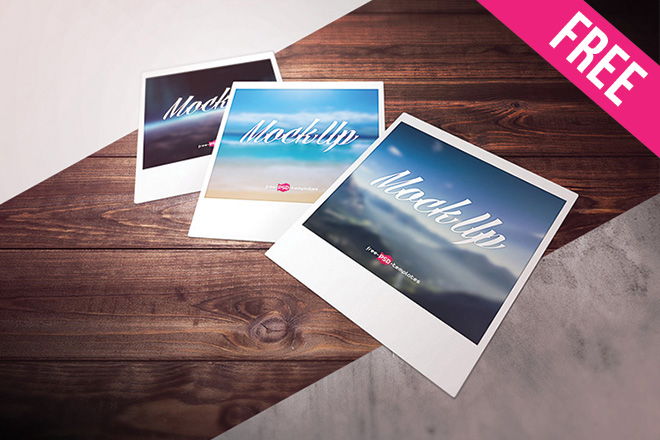 Download Free Polaroid Photo Mock Up In Psd Free Psd Templates